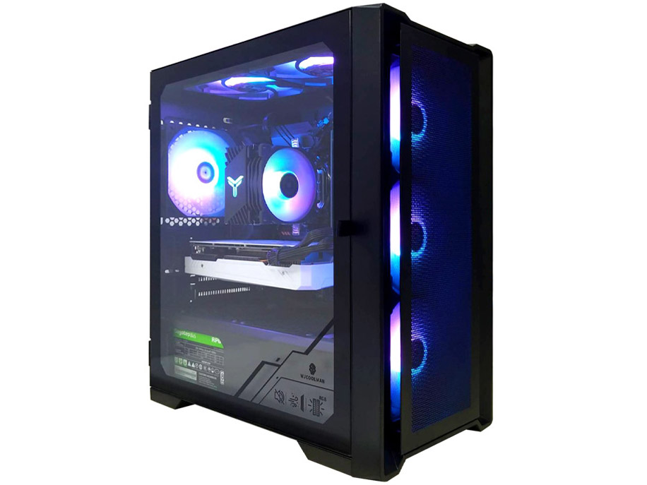 �� GBKM-4070-i7 Core i7 13700F/RTX 4070/NVMe M.2 SSD 500GB/16GB������/Windows 10 [�u���b�N] �̐��i�摜