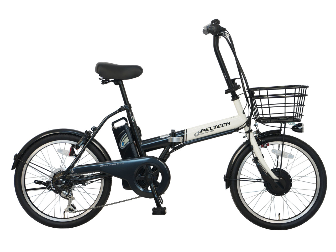 ペルテック　TDN-208L 美品　8ahバッテリー2個 配送料¥4070〜 20インチ 折り畳み電動アシスト自転車 外装6段変速 【簡易組立