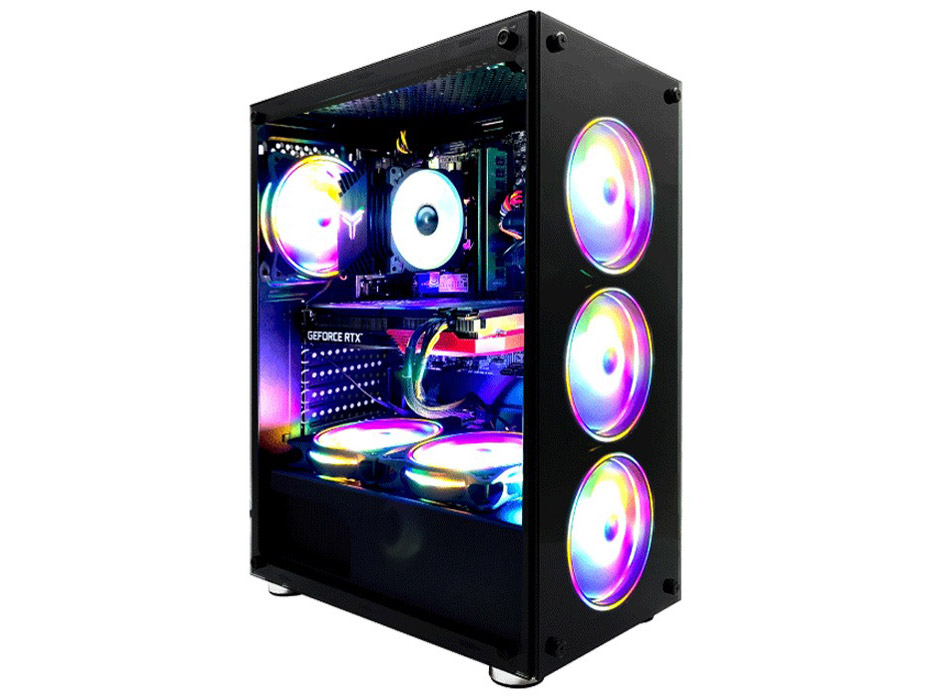 �� GBK-2060-i5 Core i5 12400F/RTX 2060/NVMe M.2 SSD 500GB/16GB������/Windows 10 [�u���b�N] �̐��i�摜