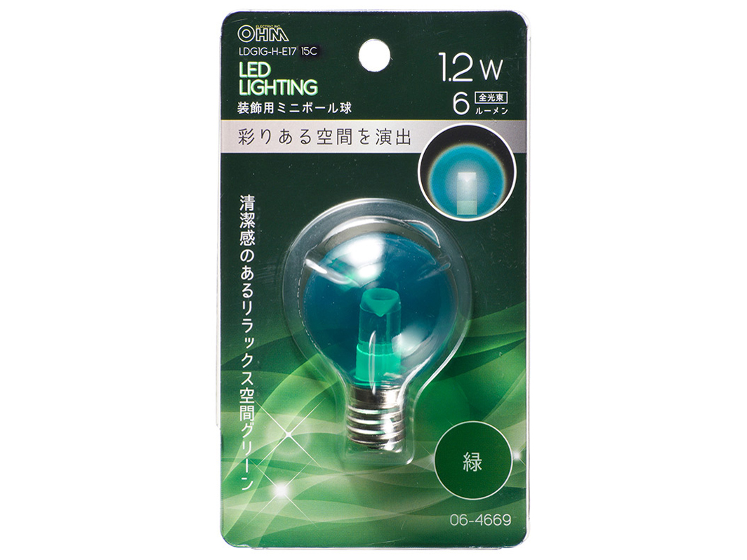 LDG1G-H-E17 15C [�N���A�ΐF] �̐��i�摜