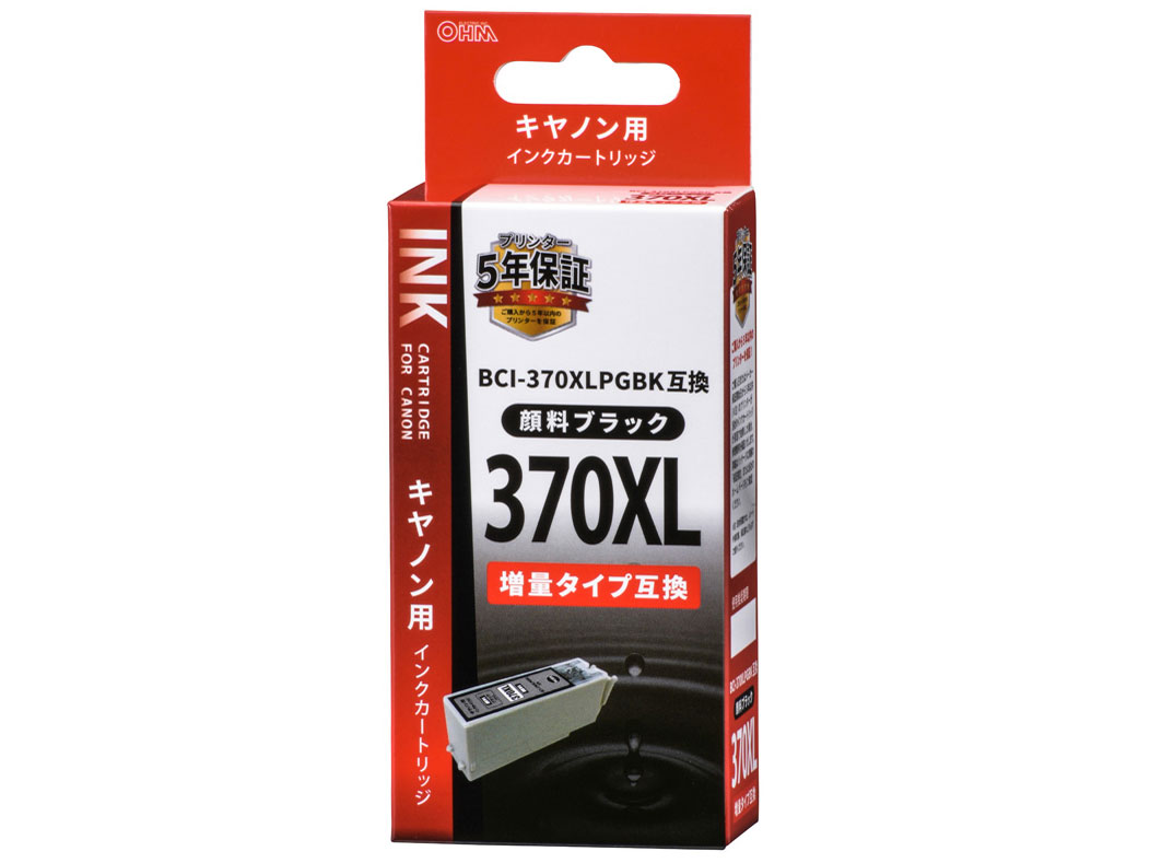 INK-C370XLB-BK [�L���m���p BCI-370XLPGBK �u���b�N] �̐��i�摜