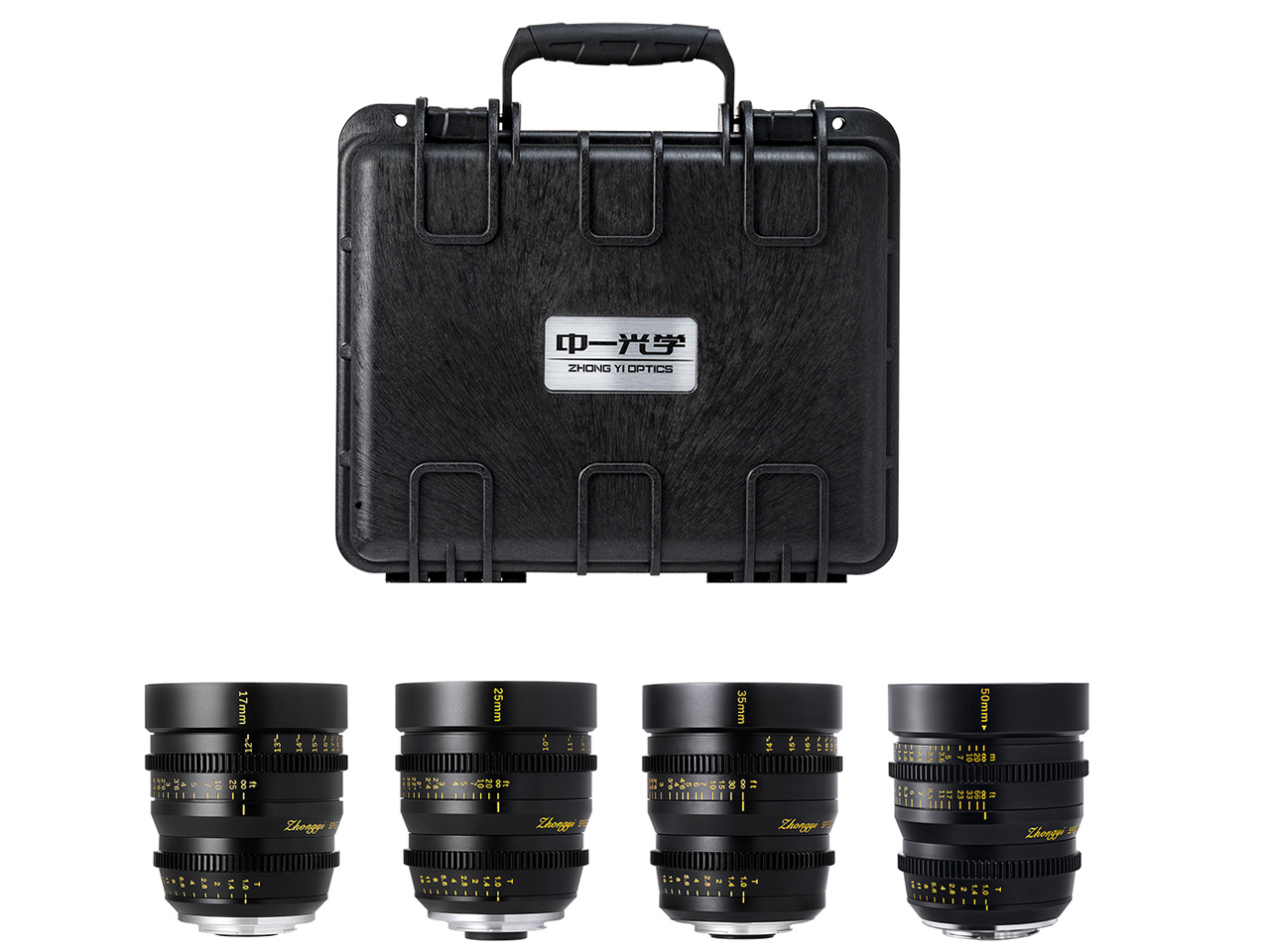 SPEEDMASTER CINEMA 4�{�Z�b�g(17mm+25mm+35mm+50mm T1.0) MFT �̐��i�摜