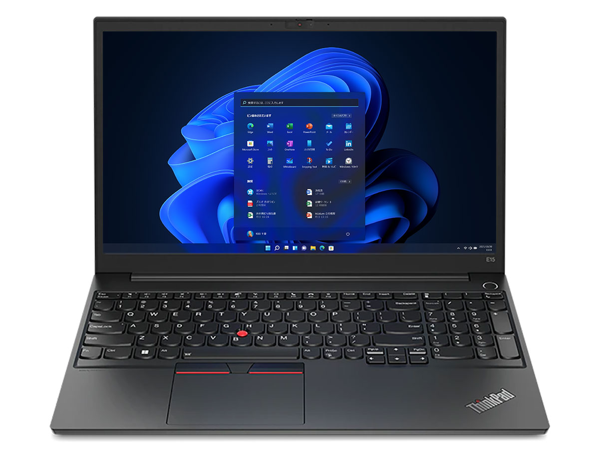 ThinkPad E15 Gen 4 Windows 11 Pro�ECore i5 1235U�E16GB�������[�E512GB SSD�E15.6�^�t��HD�t������ 21E6S11T00 [�u���b�N] �̐��i�摜