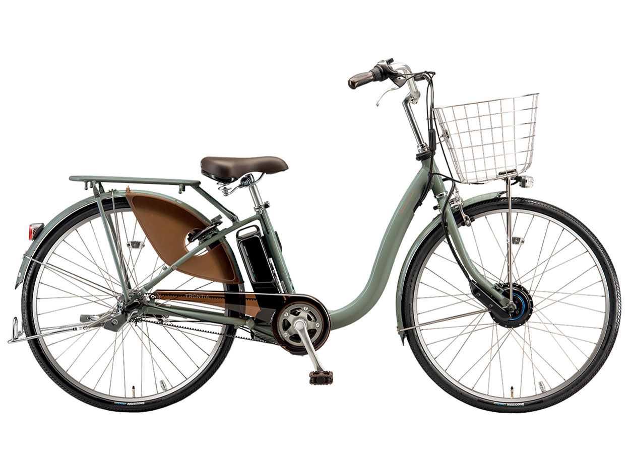 [474]送料無料 ブリヂストン電動自転車 フロンティア 充電器付き ブリヂストン フロンティア デラックス F6DB44 + 専用充電器