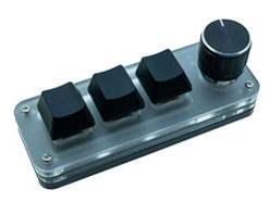 Tiny Keyboard �J�X�^���L�[�{�[�h 3key+�{�����[���X�C�b�` �̐��i�摜