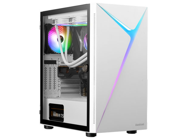 Barikata-428037 Core i3 14100/16GB������/1TB M.2 NVMe Gen4 SSD/����N�[���[���ڃ��f�� [White] �̐��i�摜