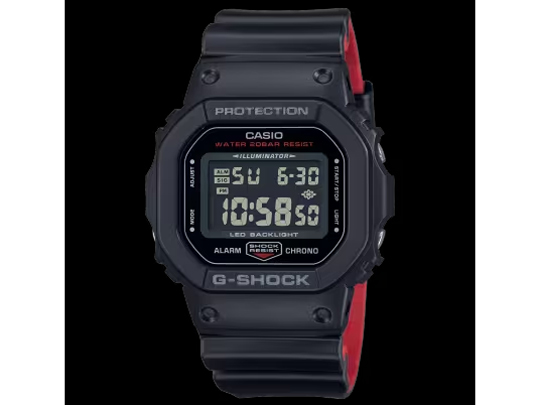 G-SHOCK ブラック&レッドシリーズ DW-5600UHR-1JF