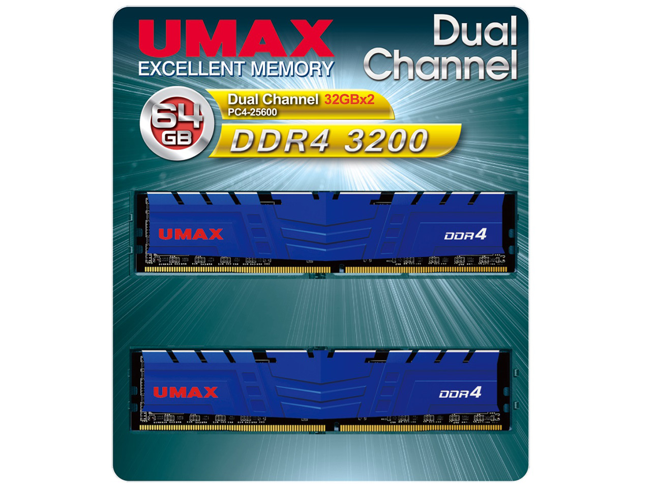 UM-DDR4D-3200-64GBHS/B [DDR4 PC4-25600 32GB 2���g] �̐��i�摜