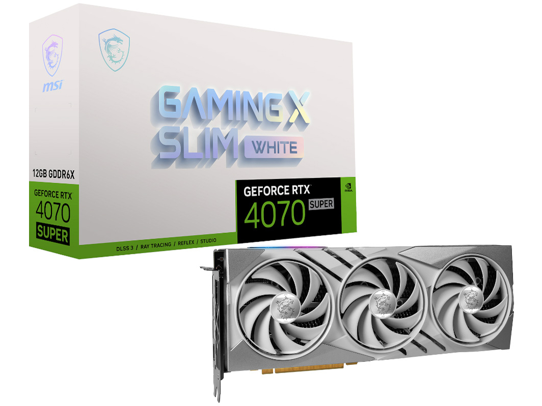 GeForce RTX 4070 SUPER 12G GAMING X SLIM WHITE [PCIExp 12GB] �̐��i�摜