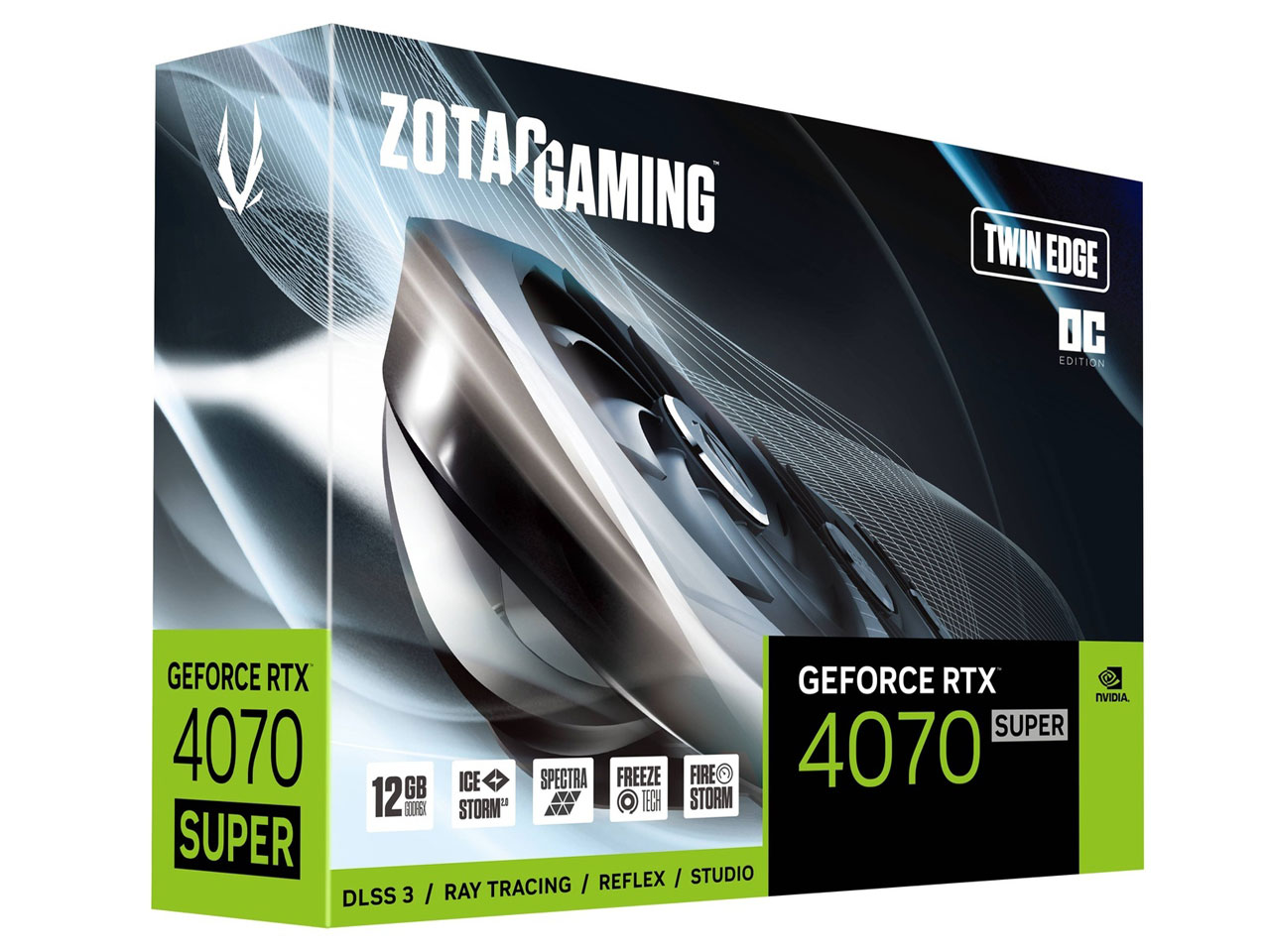 ZOTAC GAMING GeForce RTX 4070 SUPER Twin Edge OC 12GB GDDR6X ZT-D40720H-10M [PCIExp 12GB]