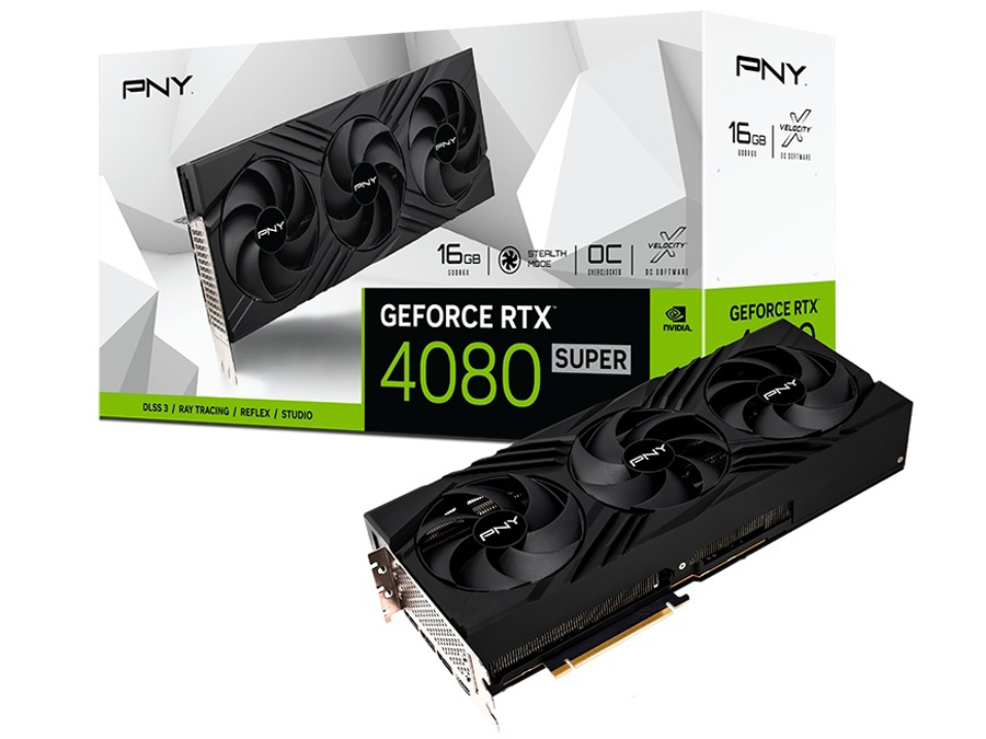 GeForce RTX 4080 SUPER 16GB OC LED �g���v���t�@�� VCG4080S16TFXPB1-O [PCIExp 16GB] �̐��i�摜
