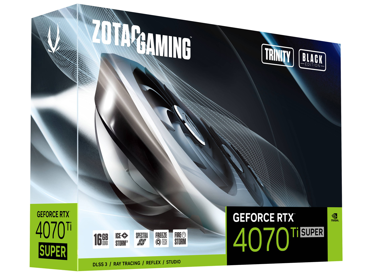 ZOTAC GAMING GeForce RTX 4070 Ti SUPER Trinity Black Edition 16GB GDDR6X ZT-D40730D-10P [PCIExp 16GB]