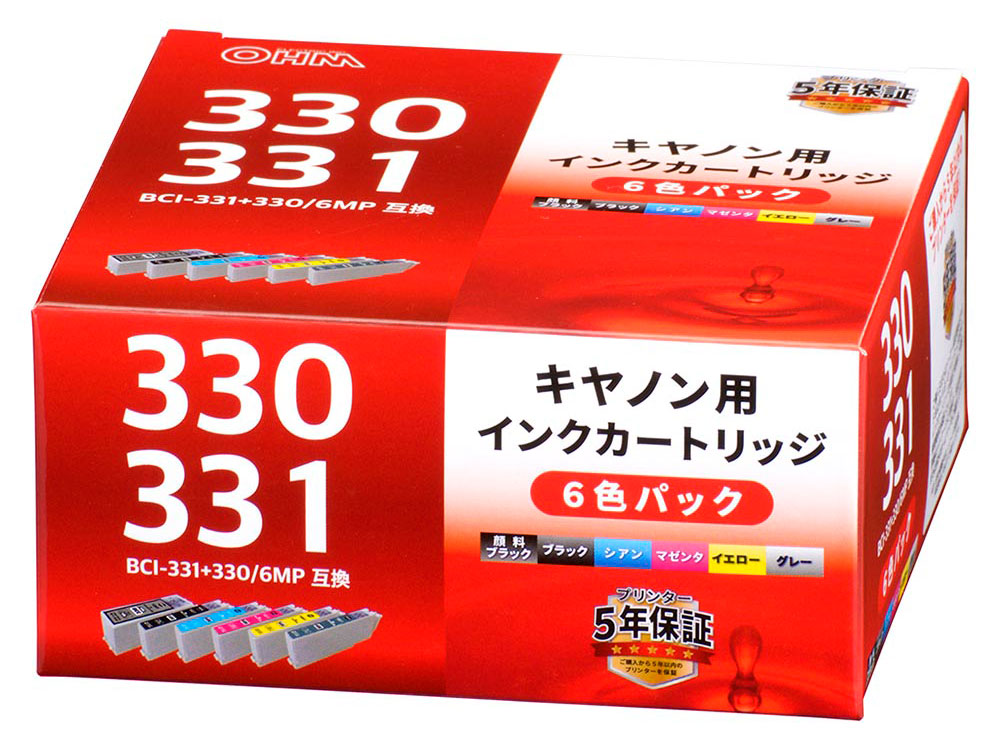 INK-C331+330-6P [�L���m���p BCI-331+330/6MP 6�F�p�b�N] �̐��i�摜