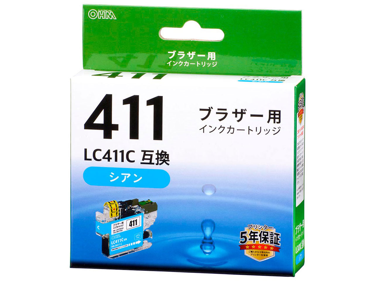 INK-B411-C [�u���U�[�p LC411C �V�A��] �̐��i�摜
