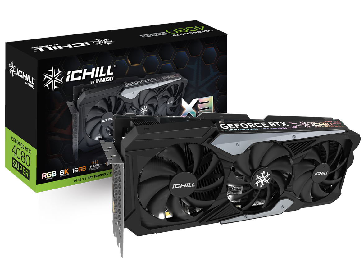 GeForce RTX 4080 SUPER ICHILL X3 C408S3-166XX-187049H [PCIExp 16GB] �̐��i�摜