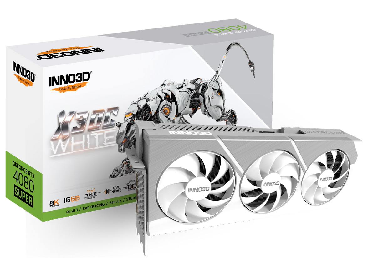 GeForce RTX 4080 SUPER X3 OC WHITE N408S3-166XX-18703259 [PCIExp 16GB] �̐��i�摜