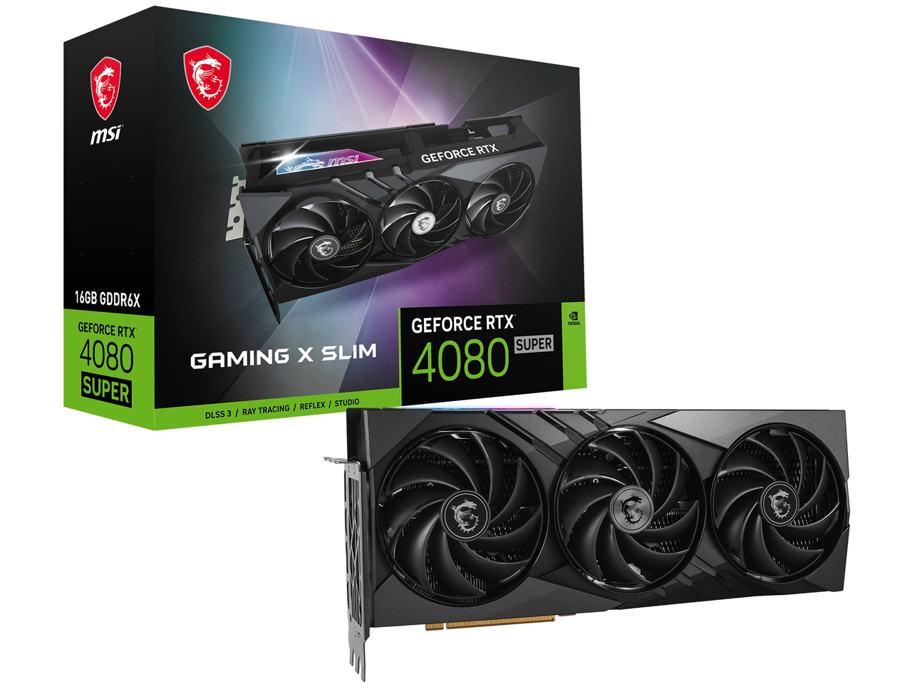 GeForce RTX 4080 SUPER 16G GAMING X SLIM [PCIExp 16GB] �̐��i�摜