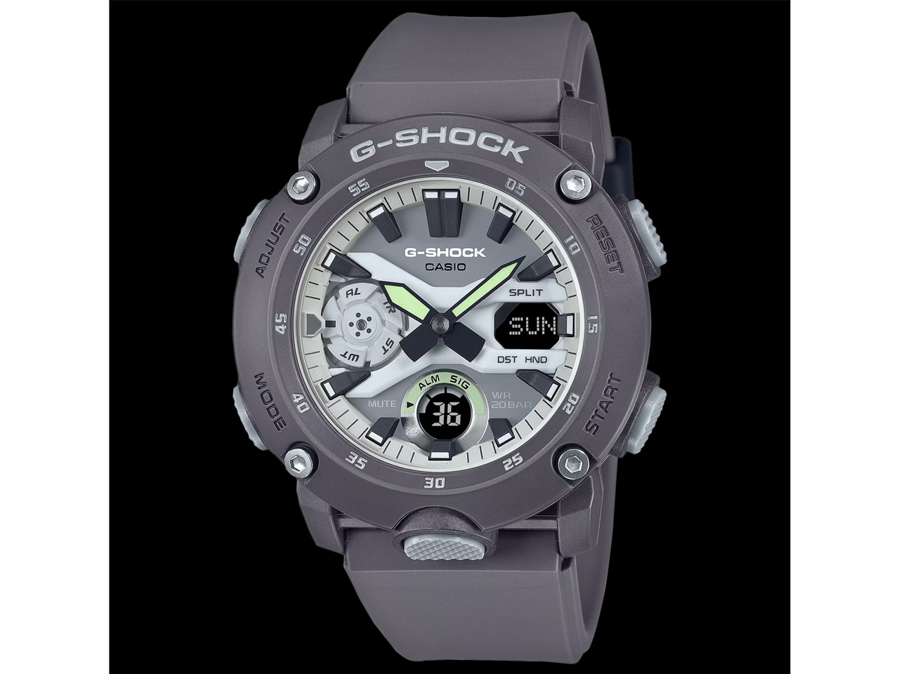 G-SHOCK HIDDEN GLOW�V���[�Y GA-2000HD-8AJF �̐��i�摜