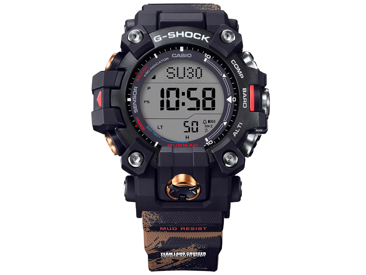 G-SHOCK �}�X�^�[ �I�u G �}�b�h�}�� TEAM LAND CRUISER TOYOTA AUTO BODY �R���{���[�V�������f�� GW-9500TLC-1JR