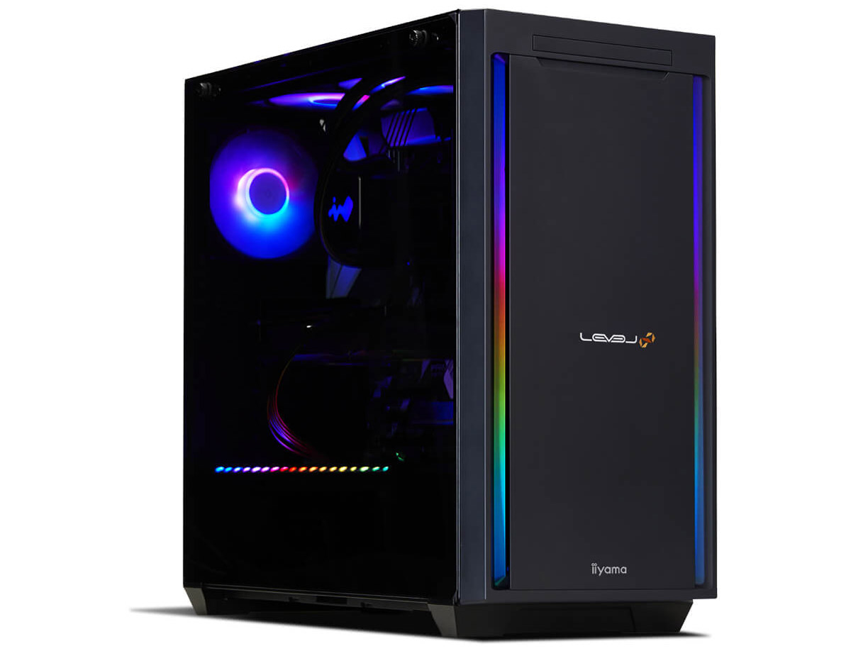 LEVEL-R7X7-LCR78D-UTX [RGB Build] Ryzen 7 7800X3D/16GB������/1TB NVMe M.2 SSD/RTX 4070Ti SUPER/800W �̐��i�摜