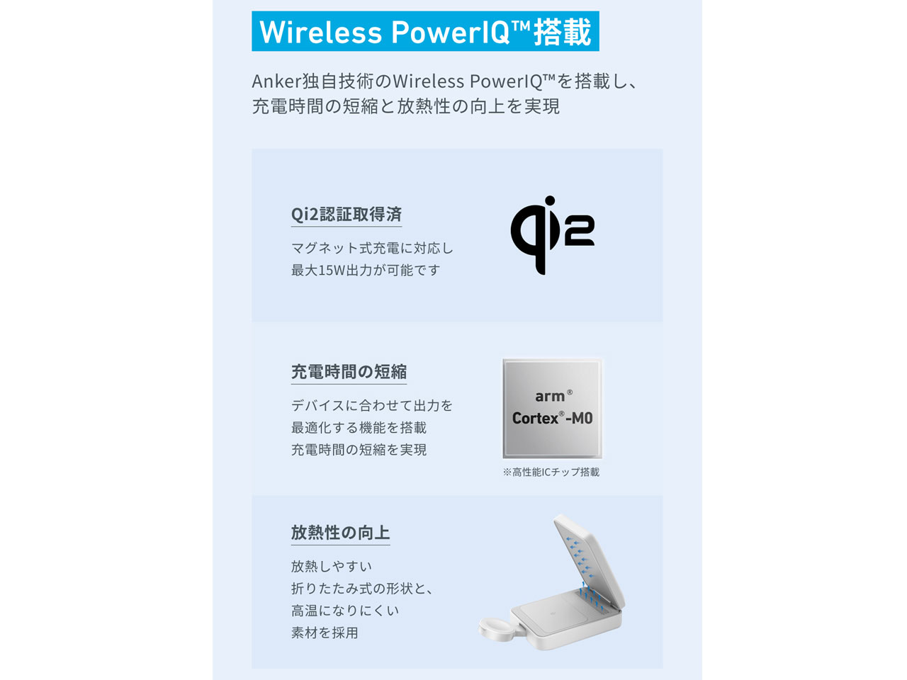 MagGo Wireless Charging Station (Foldable 3-in-1) B2557N21 [�z���C�g]