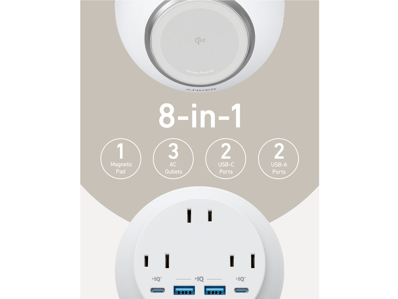 MagGo Magnetic Charging Station (8-in-1) A91C5N21 [�z���C�g]