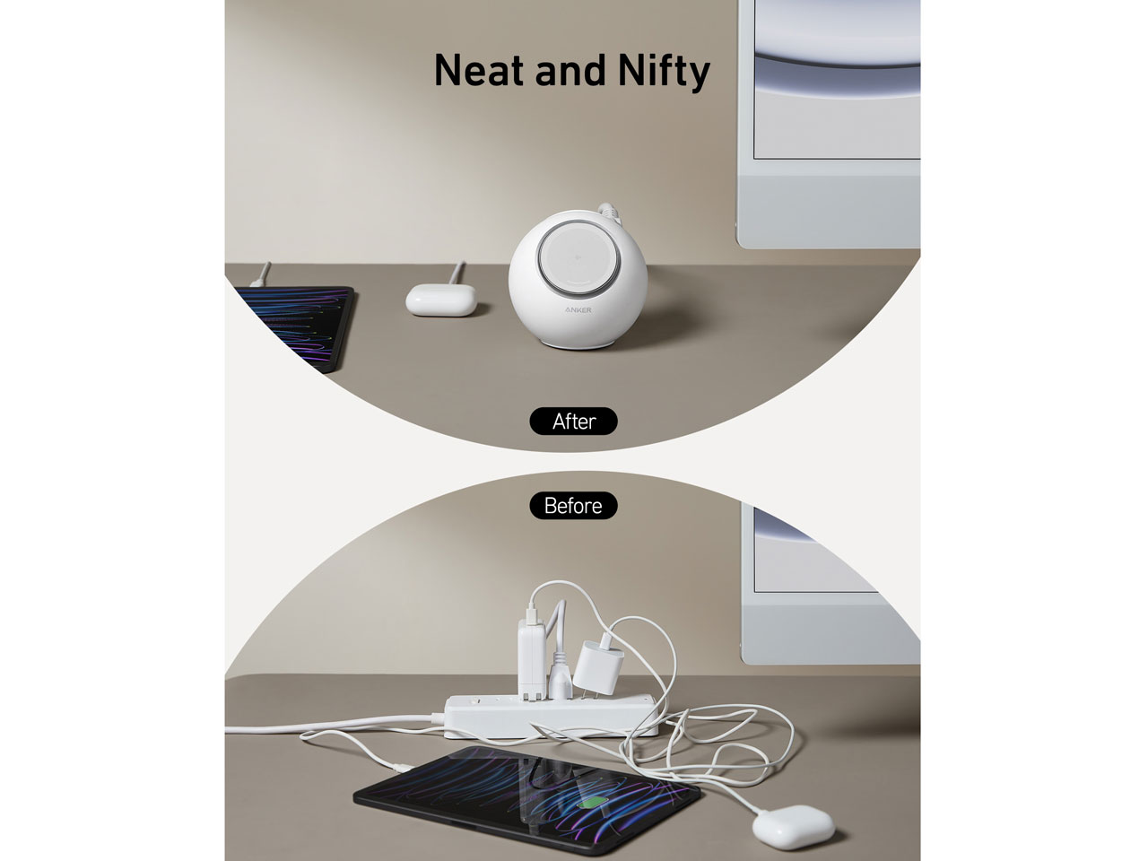 MagGo Magnetic Charging Station (8-in-1) A91C5N21 [�z���C�g]