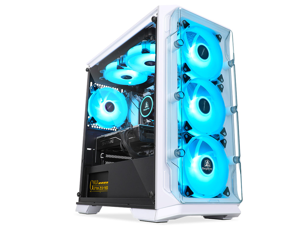 Barikata-428341 Ryzen 5 5600/16GB������/1TB M.2 NVMe Gen4 SSD/����N�[���[����/�J�X�^�}�C�Y���f�� [White] �̐��i�摜