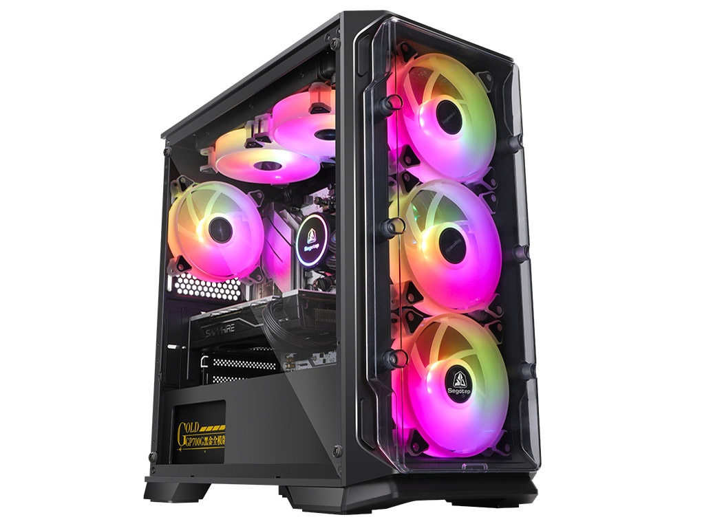 Barikata-428341 Ryzen 5 5600/16GB������/1TB M.2 NVMe Gen4 SSD/����N�[���[����/�J�X�^�}�C�Y���f�� [Black] �̐��i�摜