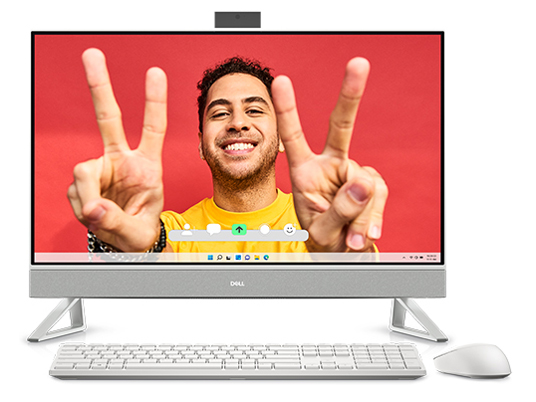 Inspiron 27 �I�[���C������ Core 7 150U�E16GB�������[�E1TB SSD���ځE�g���C�A���O���X�^���h���f�� [�p�[���z���C�g] �̐��i�摜