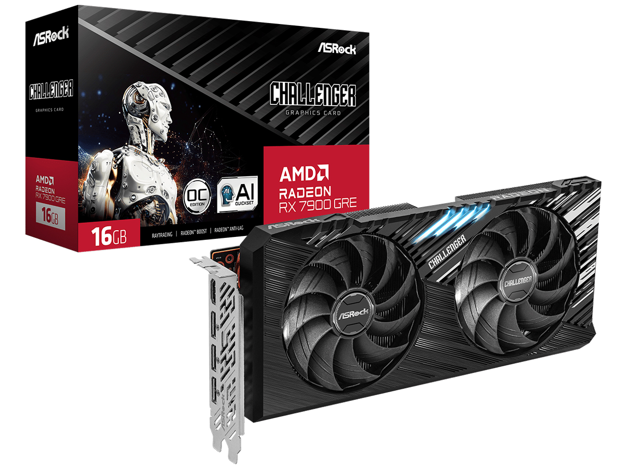Radeon RX 7900 GRE Challenger 16GB OC [PCIExp 16GB] �̐��i�摜