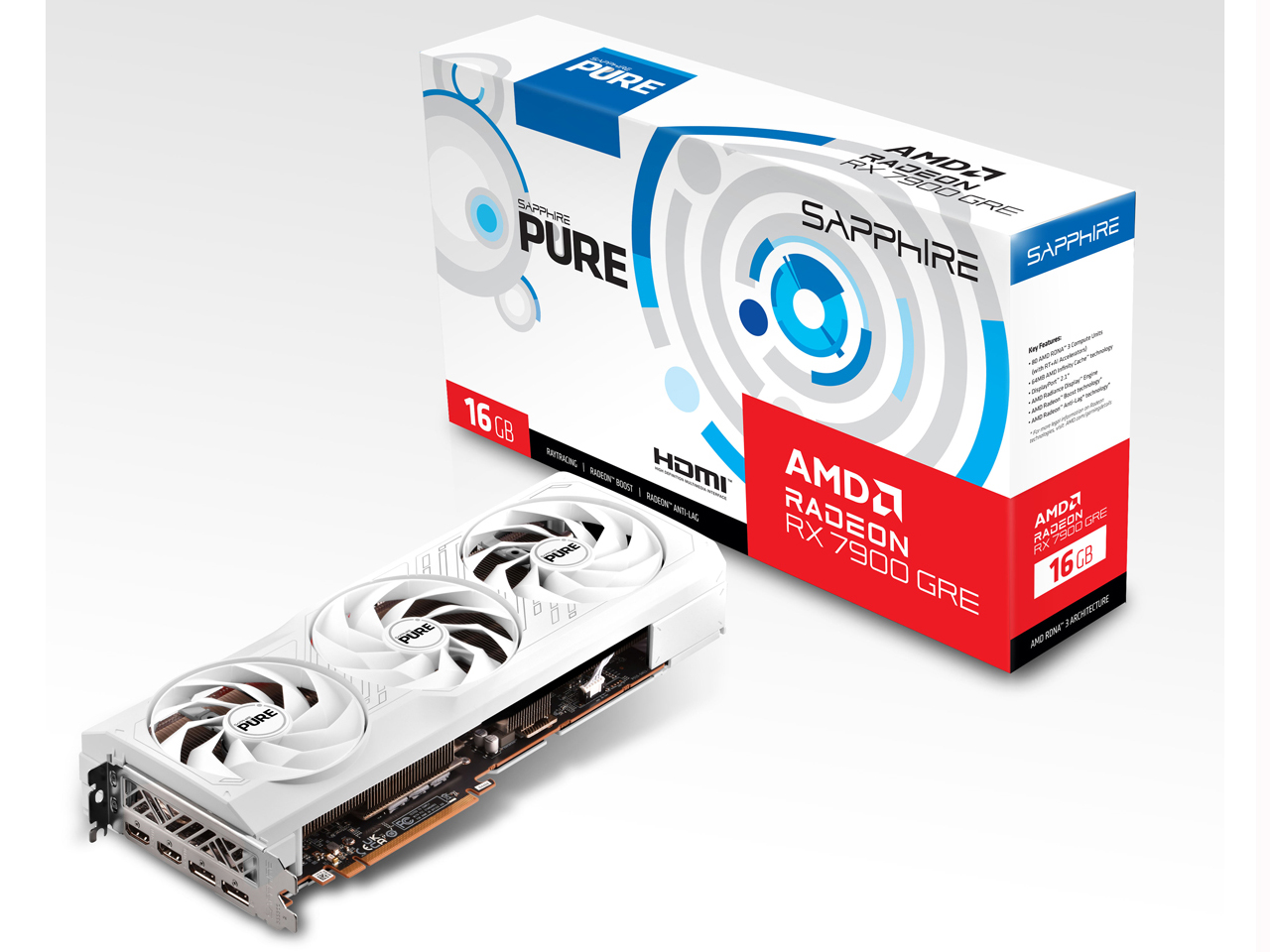 SAPPHIRE PURE Radeon RX 7900 GRE GAMING OC 16GB GDDR6 [PCIExp 16GB] �̐��i�摜