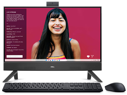 Inspiron 24 �I�[���C������ Core 7 150U�E16GB�������[�E1TB SSD���ځE�A�[�`�X�^���h���f�� [�_�[�N�V���h�E�O���[] �̐��i�摜