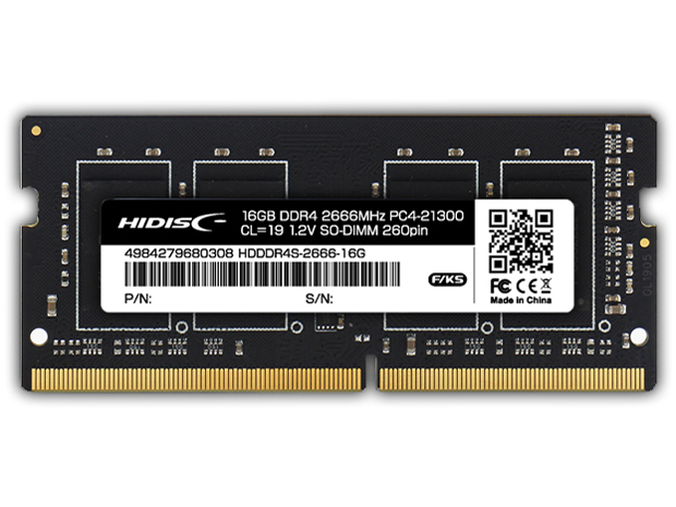 HDDDR4S-2666-16G [SODIMM DDR4 PC4-21300 16GB] �̐��i�摜