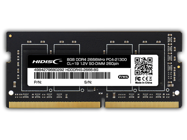 HDDDR4S-2666-8G [SODIMM DDR4 PC4-21300 8GB] �̐��i�摜