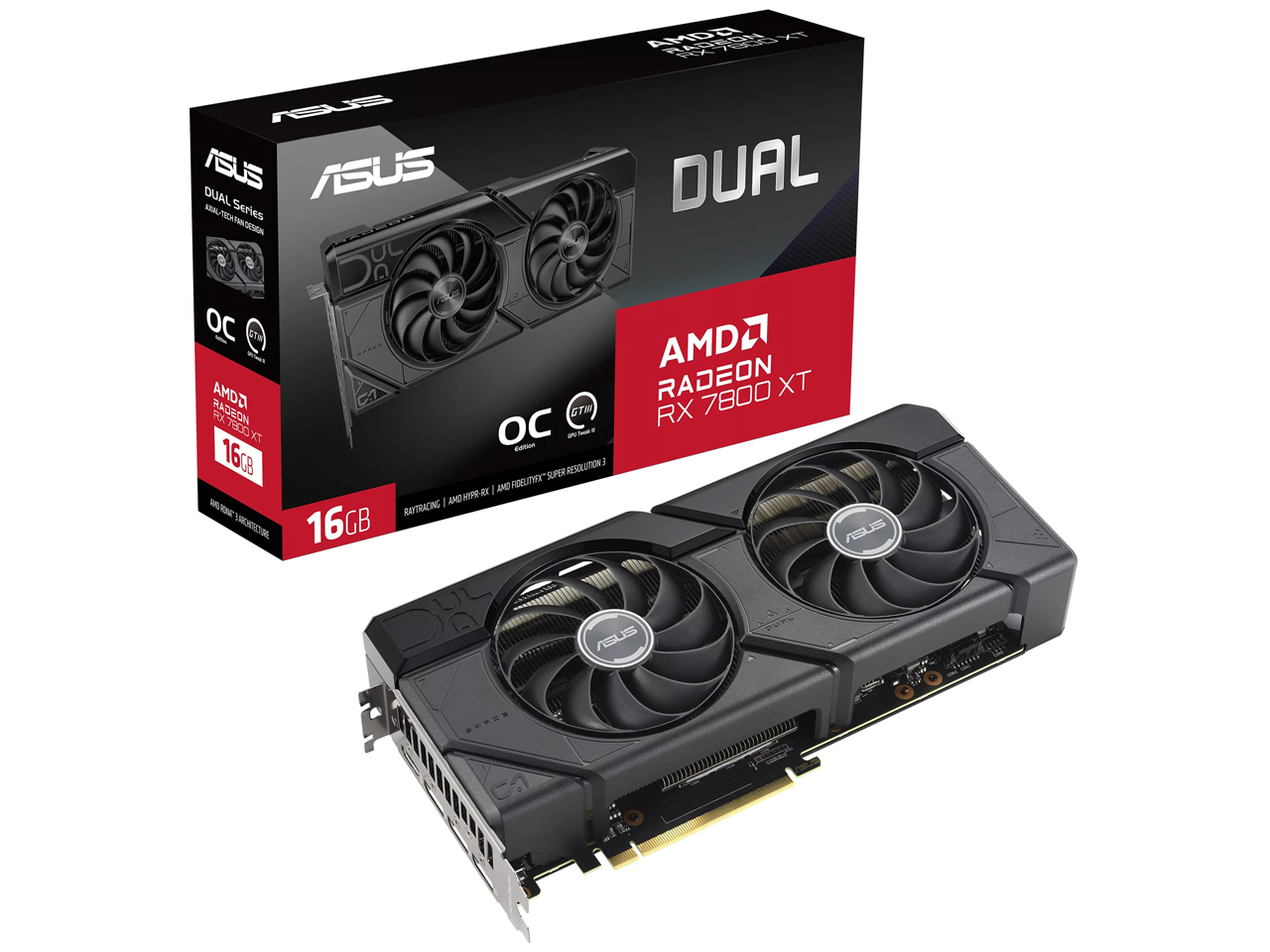 DUAL-RX7800XT-O16G [PCIExp 16GB] �̐��i�摜
