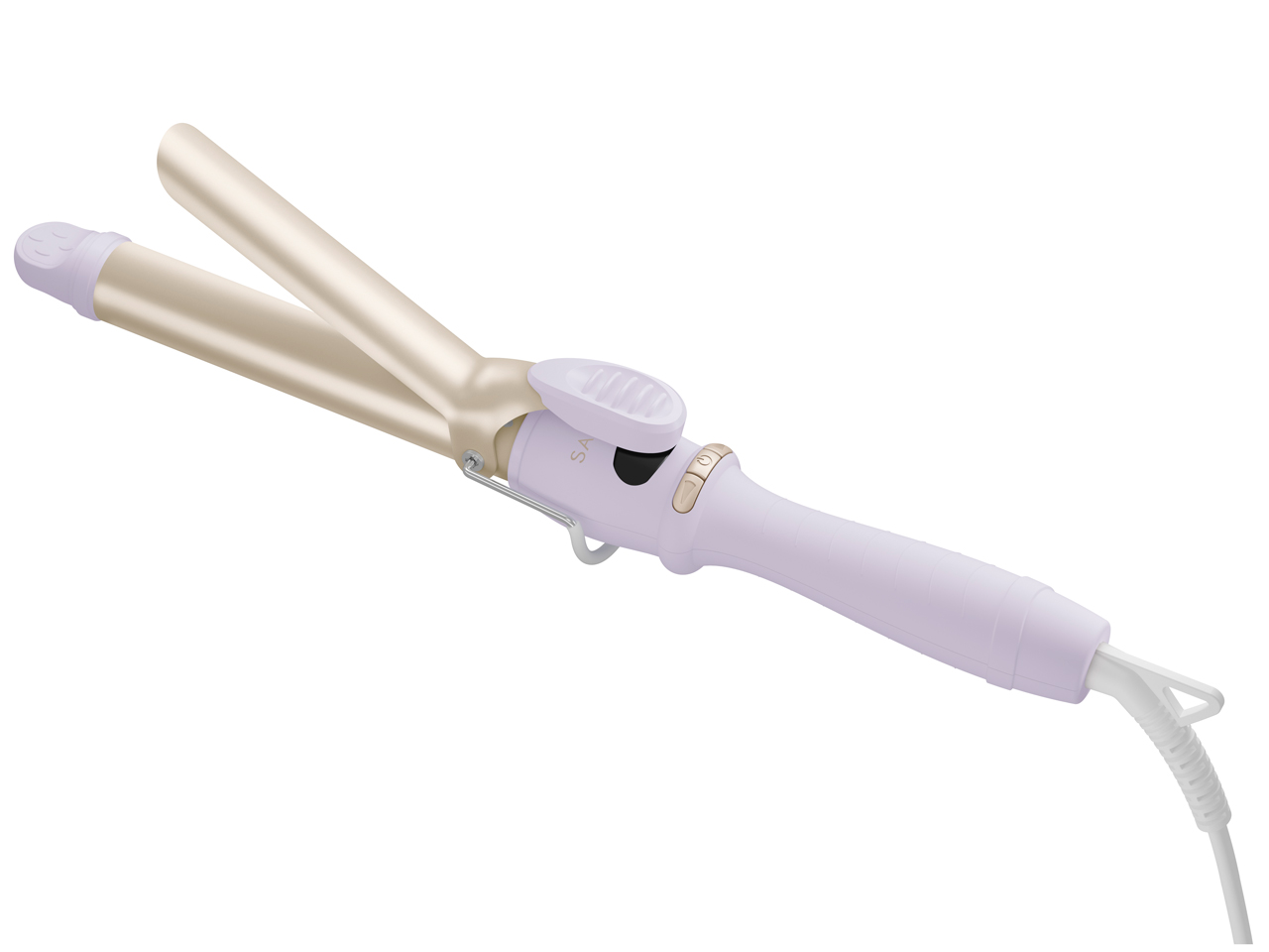 カールヘアアイロン シルバーとホワイト Rita カールヘアアイロン