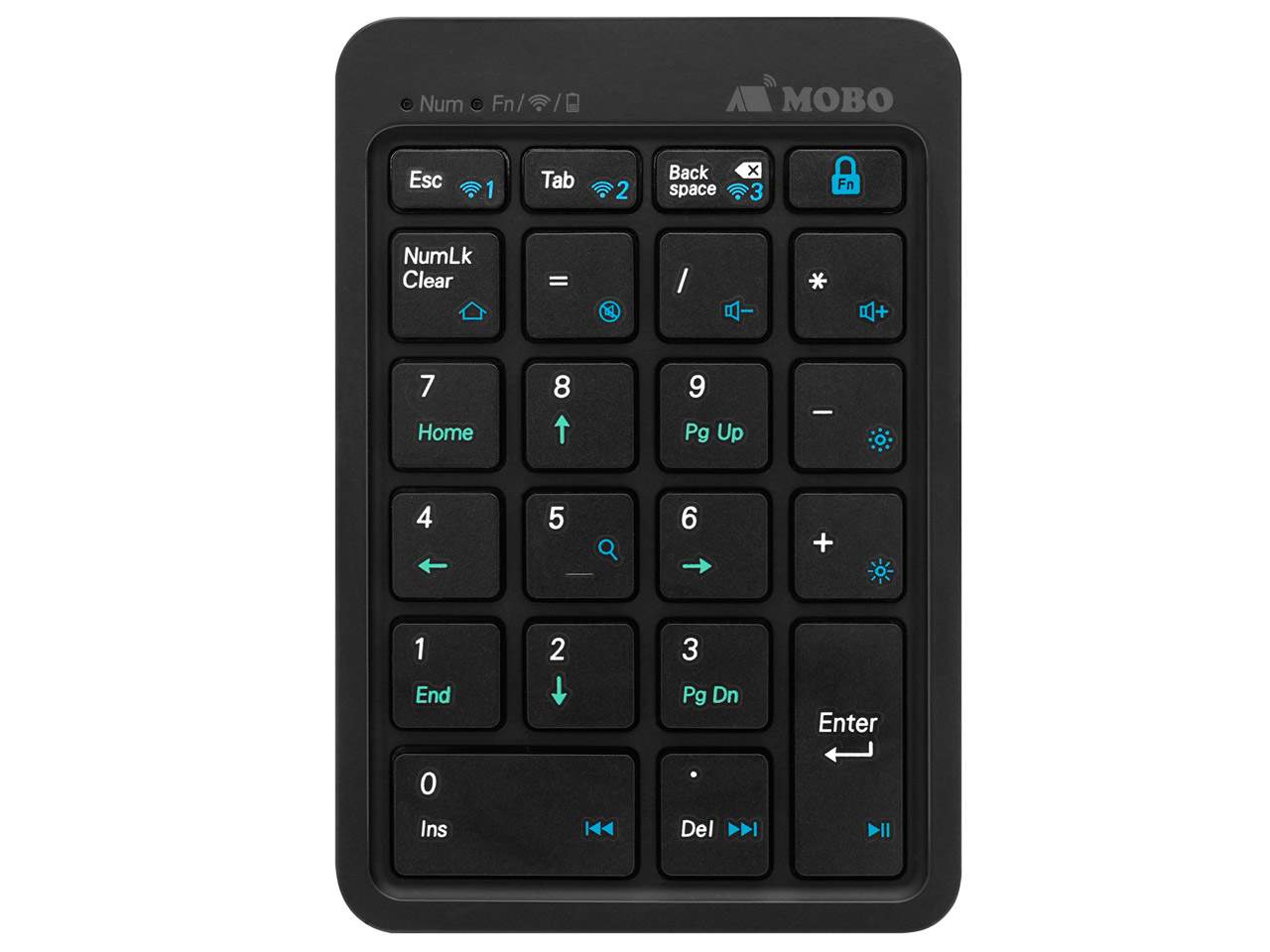 MOBO TenkeyPad 2 Duo AM-NPBW22-BK [�u���b�N] �̐��i�摜