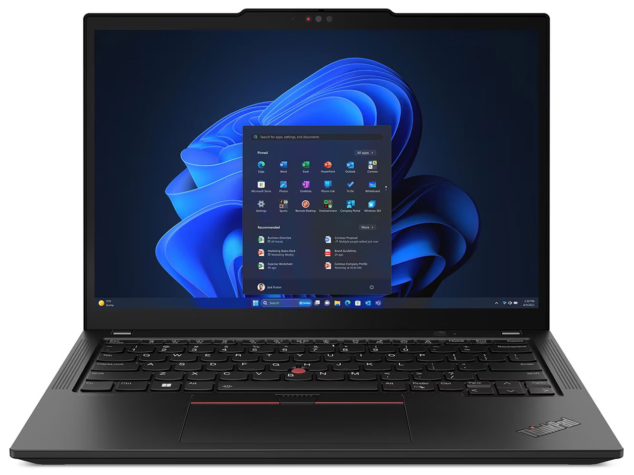 ThinkPad X13 Gen 5 21LU0001JP SIM�t���[ [�u���b�N] �̐��i�摜