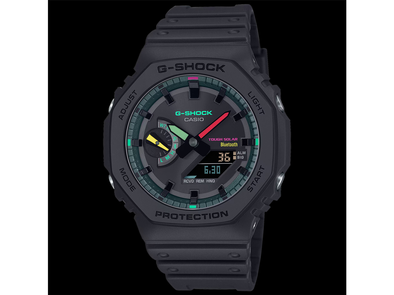 G-SHOCK Multi Fluorescent color�V���[�Y GA-B2100MF-1AJF �̐��i�摜