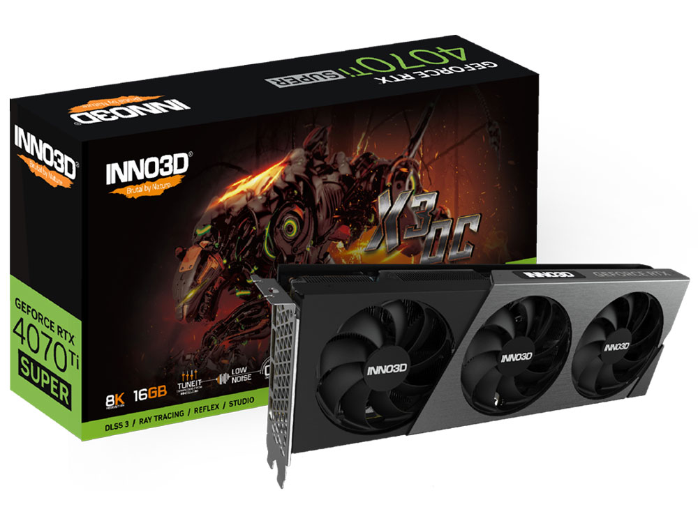 GeForce RTX 4070 Ti SUPER X3 OC N407TS3-166XX-186158N [PCIExp 16GB] �̐��i�摜