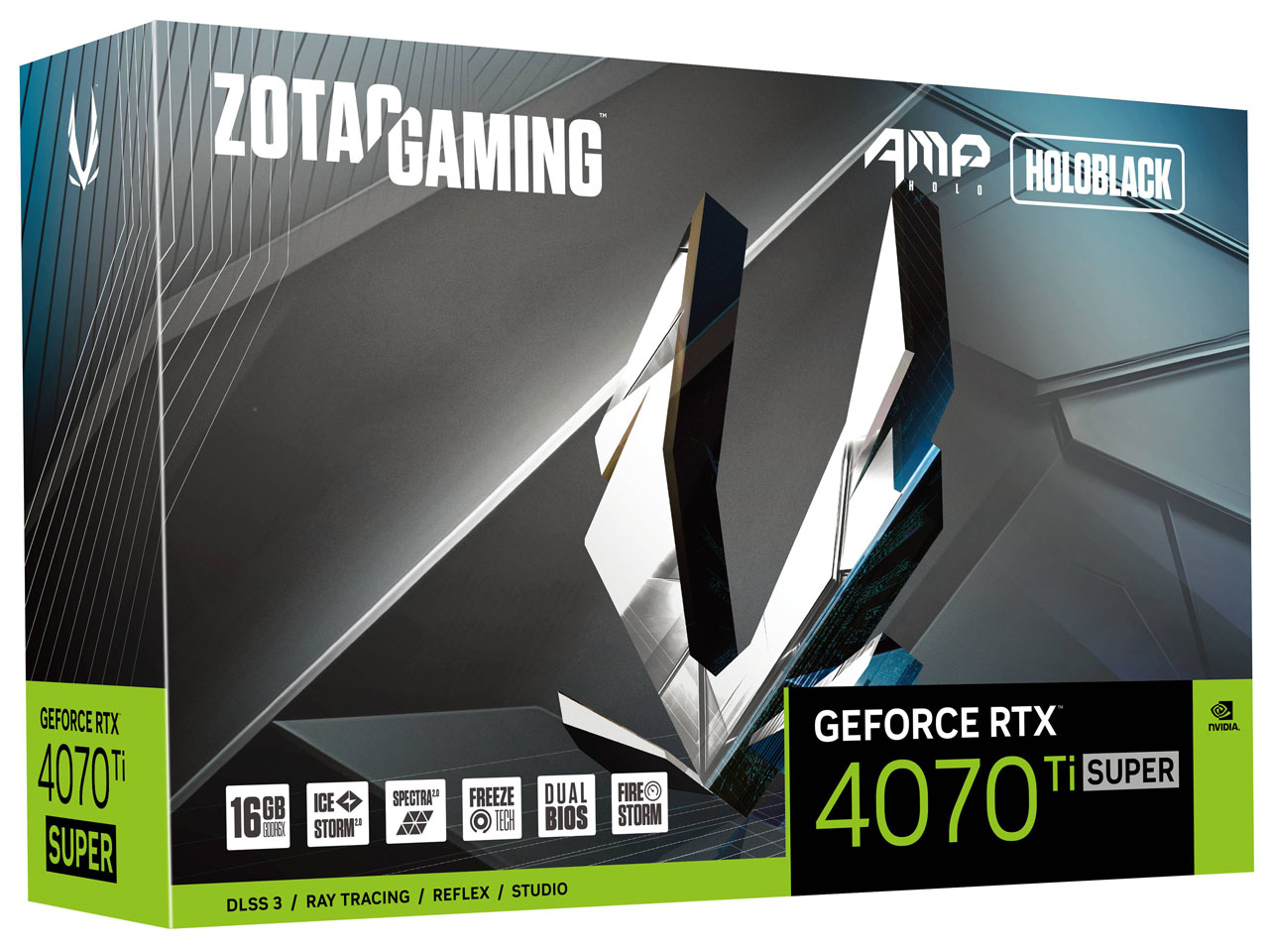 ZOTAC GAMING GeForce RTX 4070 Ti SUPER AMP HOLO 16GB GDDR6X ZT-D40730F-10P [PCIExp 16GB]
