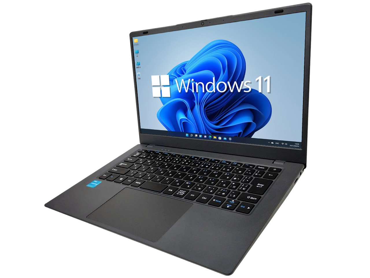 NC14J Celeron N4000/SSD 256GB/8GB������/14�C���` �t��HD/Windows 11 [�}�b�g�O���C] �̐��i�摜