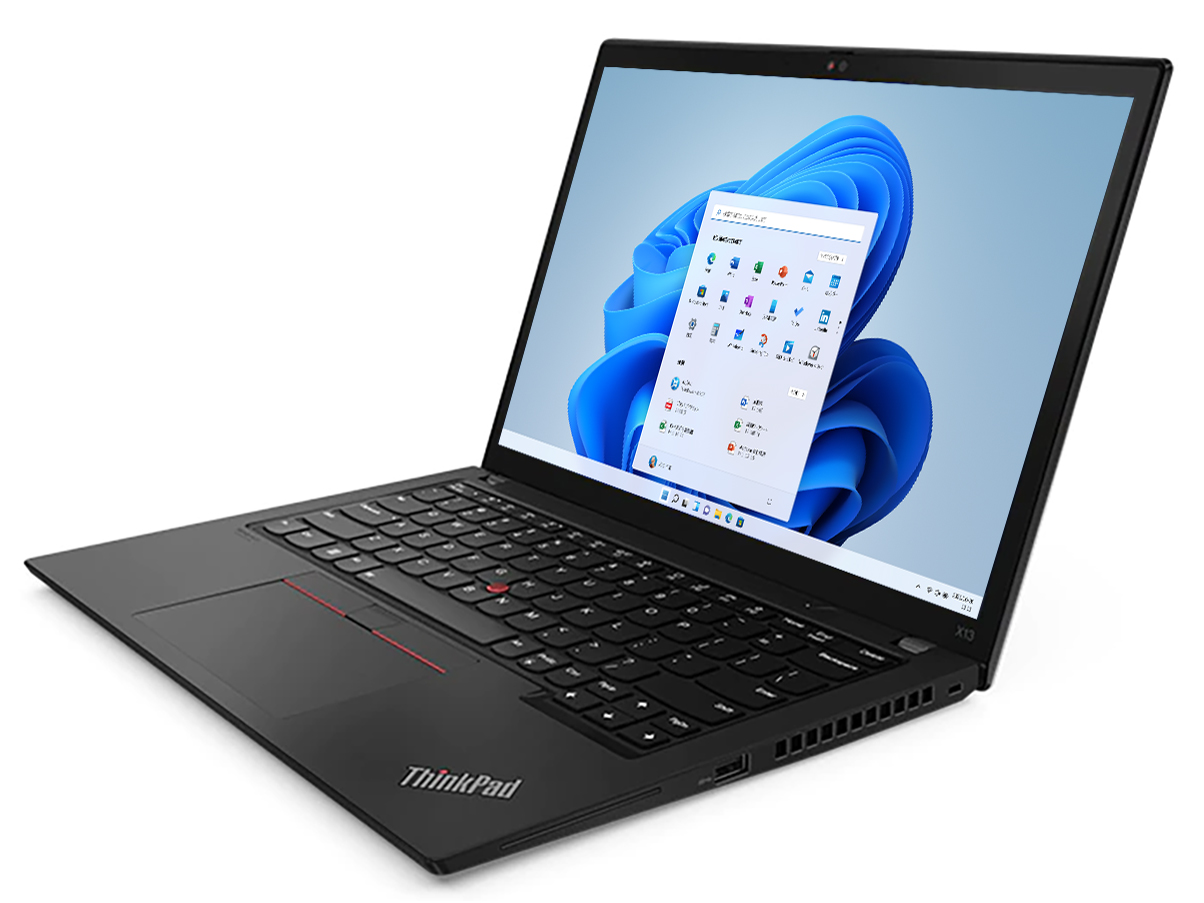 ThinkPad X13 Gen 3 Windows 11 Pro�ECore i5 1235U�E8GB�������[�E512GB SSD�E13.3�^WUXGA�t������ 21BNS0Q500 SIM�t���[ [�u���b�N]