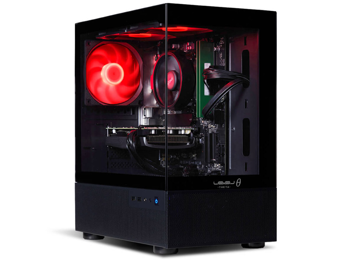 LEVEL�� Core i5 14400F/RTX 4060/16GB������/500GB NVMe M.2 SSD/LEVEL-M27M-144F-RLX-BLACK [�u���b�N] �̐��i�摜