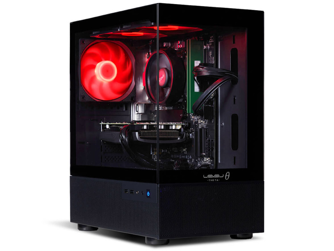 LEVEL�� Ryzen 5 4500/RTX 3050/16GB������/500GB NVMe M.2 SSD/LEVEL-M2P5-R45-LAX-BLACK [�u���b�N] �̐��i�摜