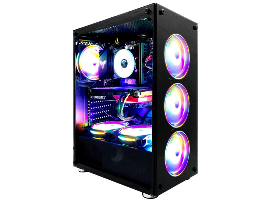 �� GBK-4070-i5 Core i5 13400F/RTX 4070/NVMe M.2 SSD 500GB/16GB������/Windows 10 [�u���b�N] �̐��i�摜