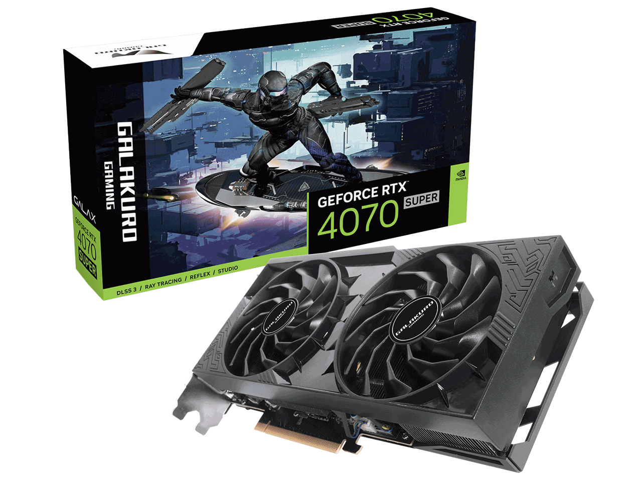 GALAKURO GAMING GG-RTX4070SP-E12GB/DF2 [PCIExp 12GB] �̐��i�摜