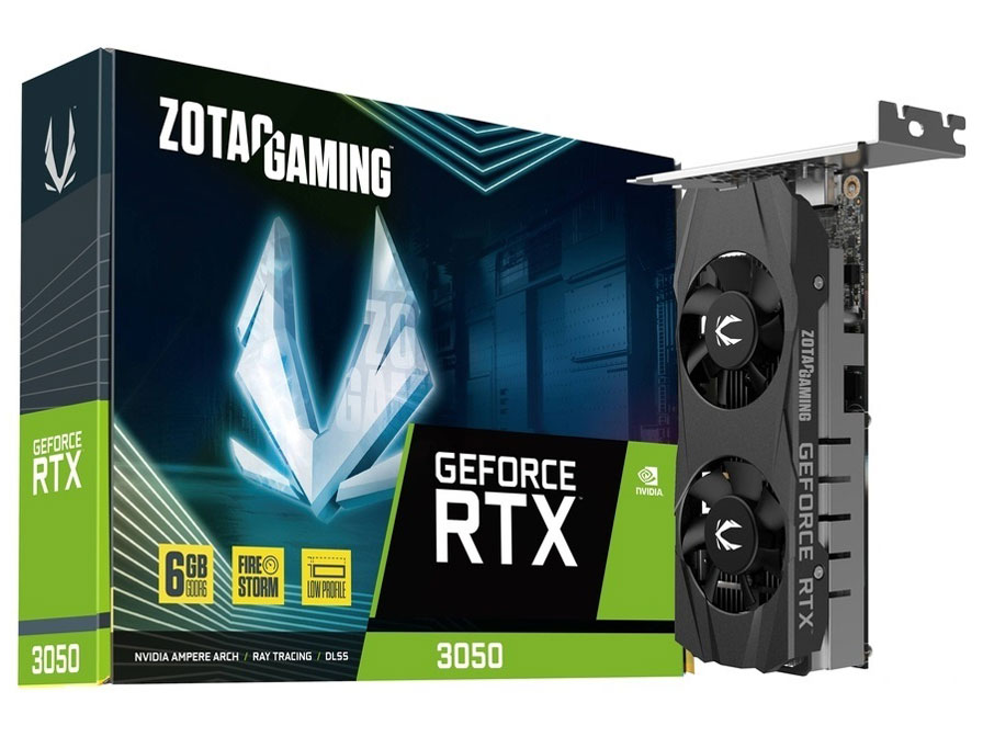 ZOTAC GAMING GeForce RTX 3050 6GB GDDR6 LP ZT-A30510L-10L [PCIExp 6GB] �̐��i�摜