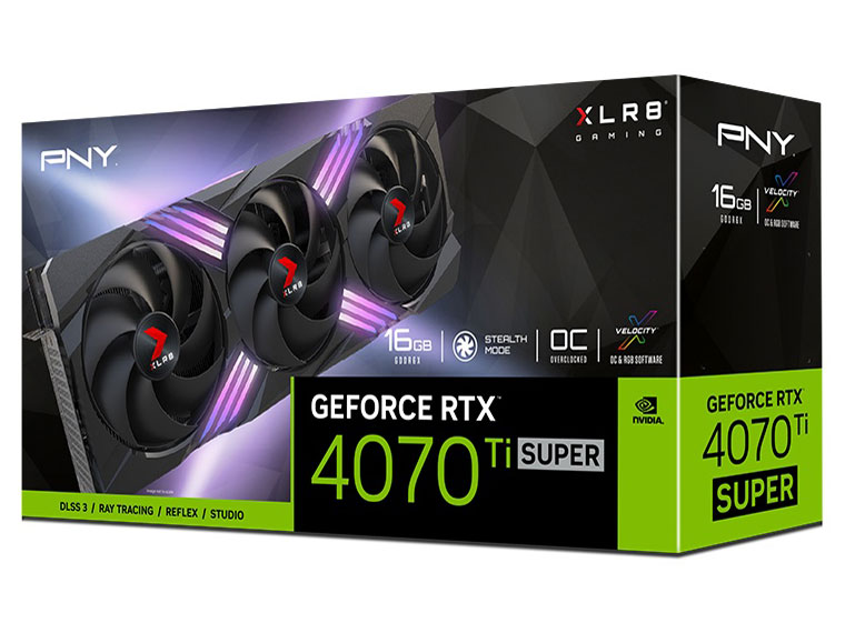 GeForce RTX 4070 Ti SUPER 16GB OC XLR8 ARGB �I�[�o�[�N���b�N �g���v���t�@�� VERTO VCG4070TS16TFXXPB1-O [PCIExp 16GB]
